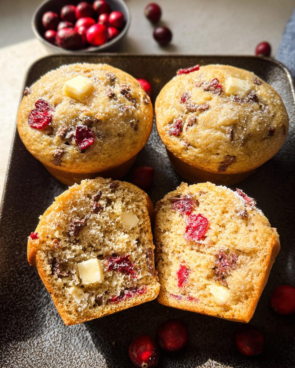 Chocolate Cranberry Muffins Recipe - detail 2