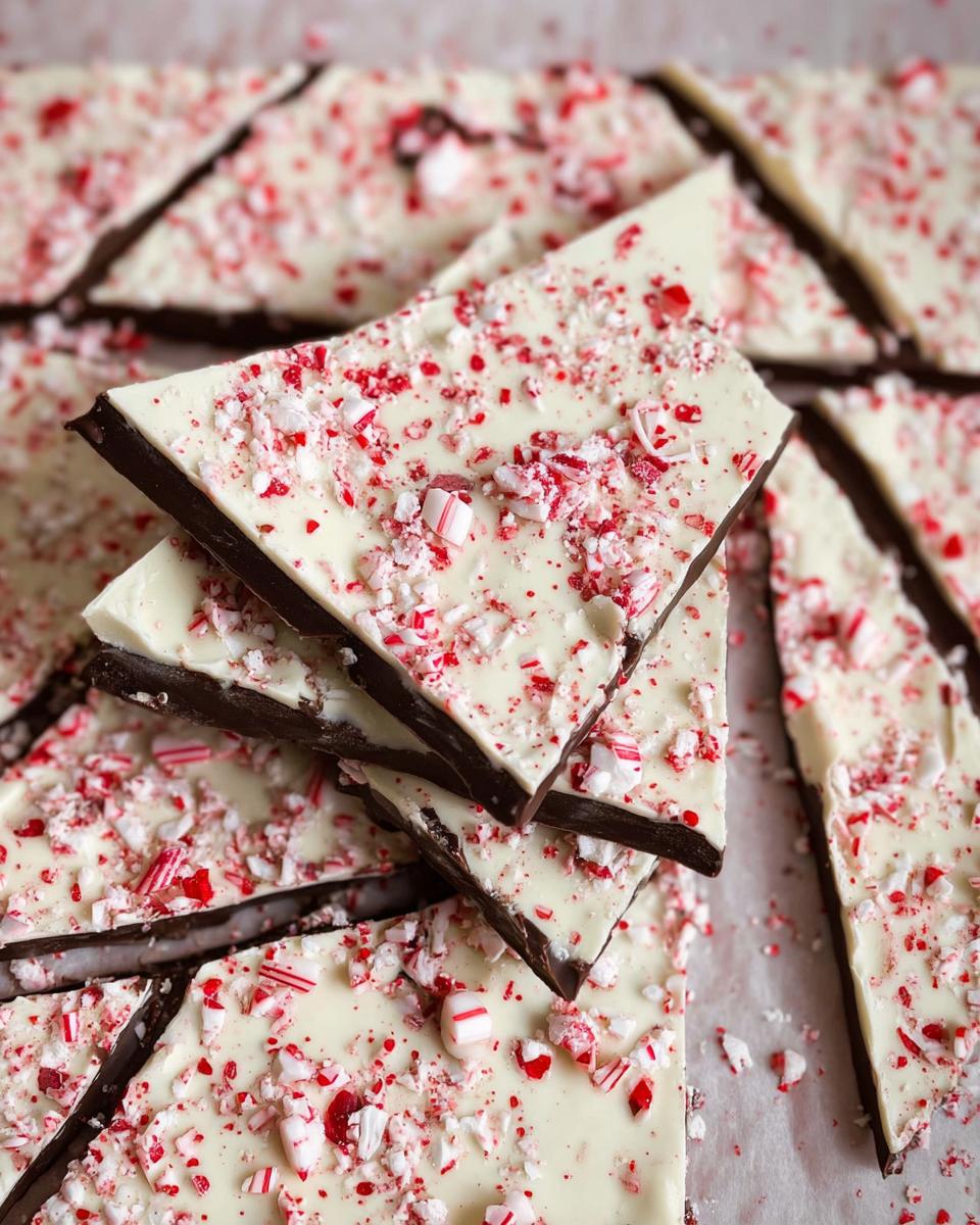 Chocolate Peppermint Bark Christmas Recipe - detail 3