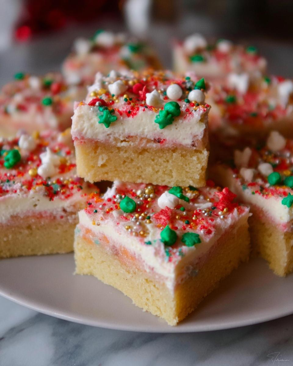 Christmas Sugar Cookie Bars - detail 1