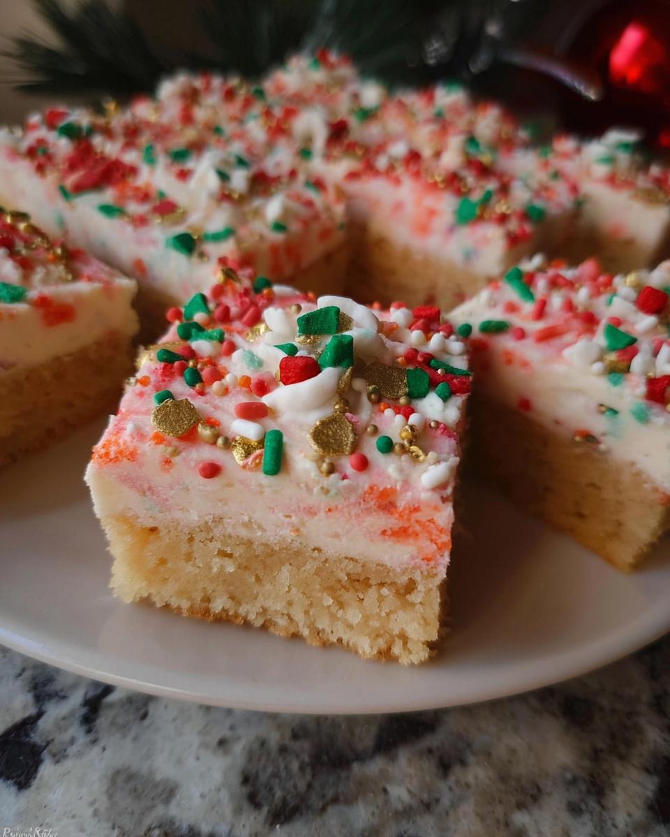 Christmas Sugar Cookie Bars - detail 2