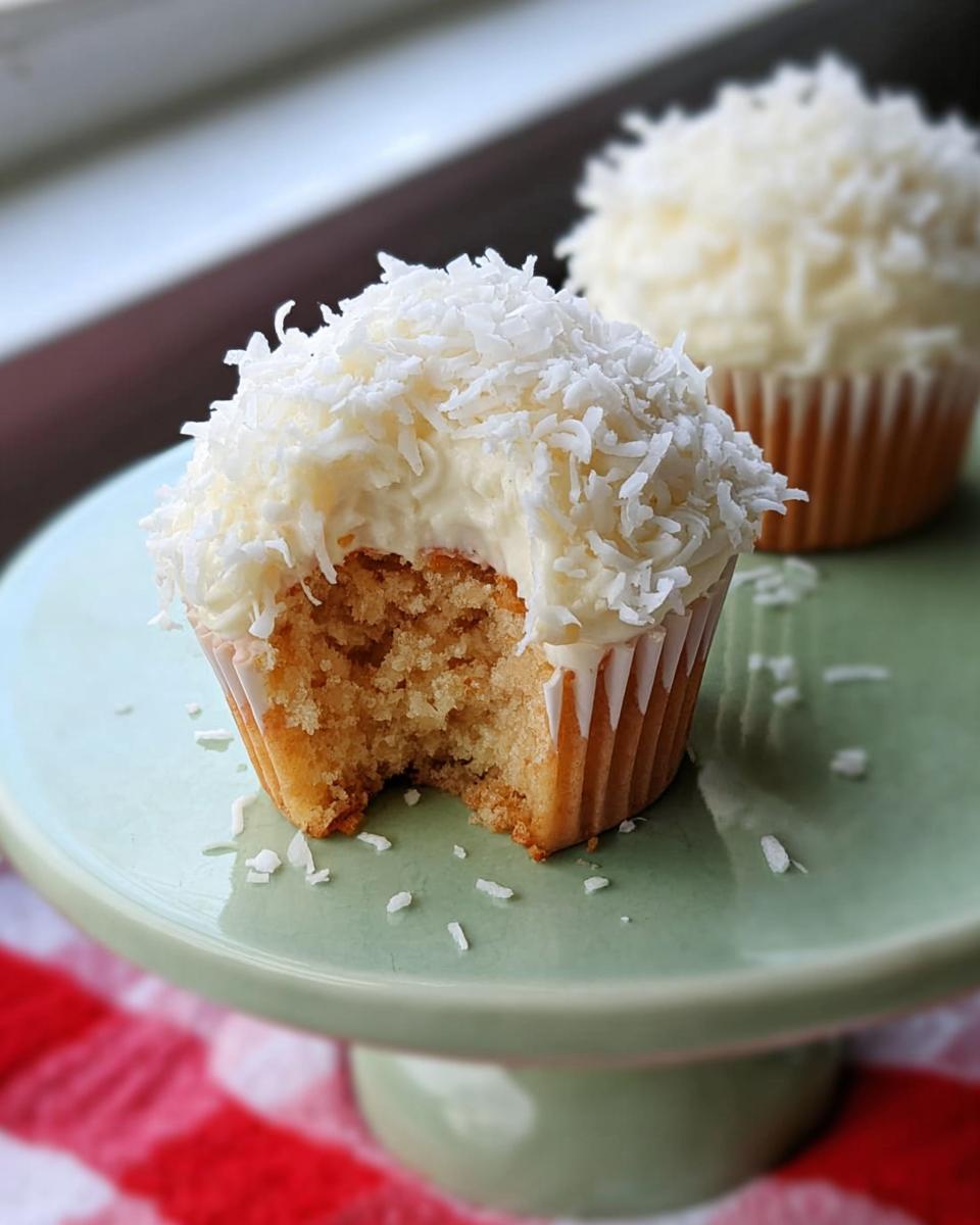 Coconut snowball cupcake recipe - detail 1