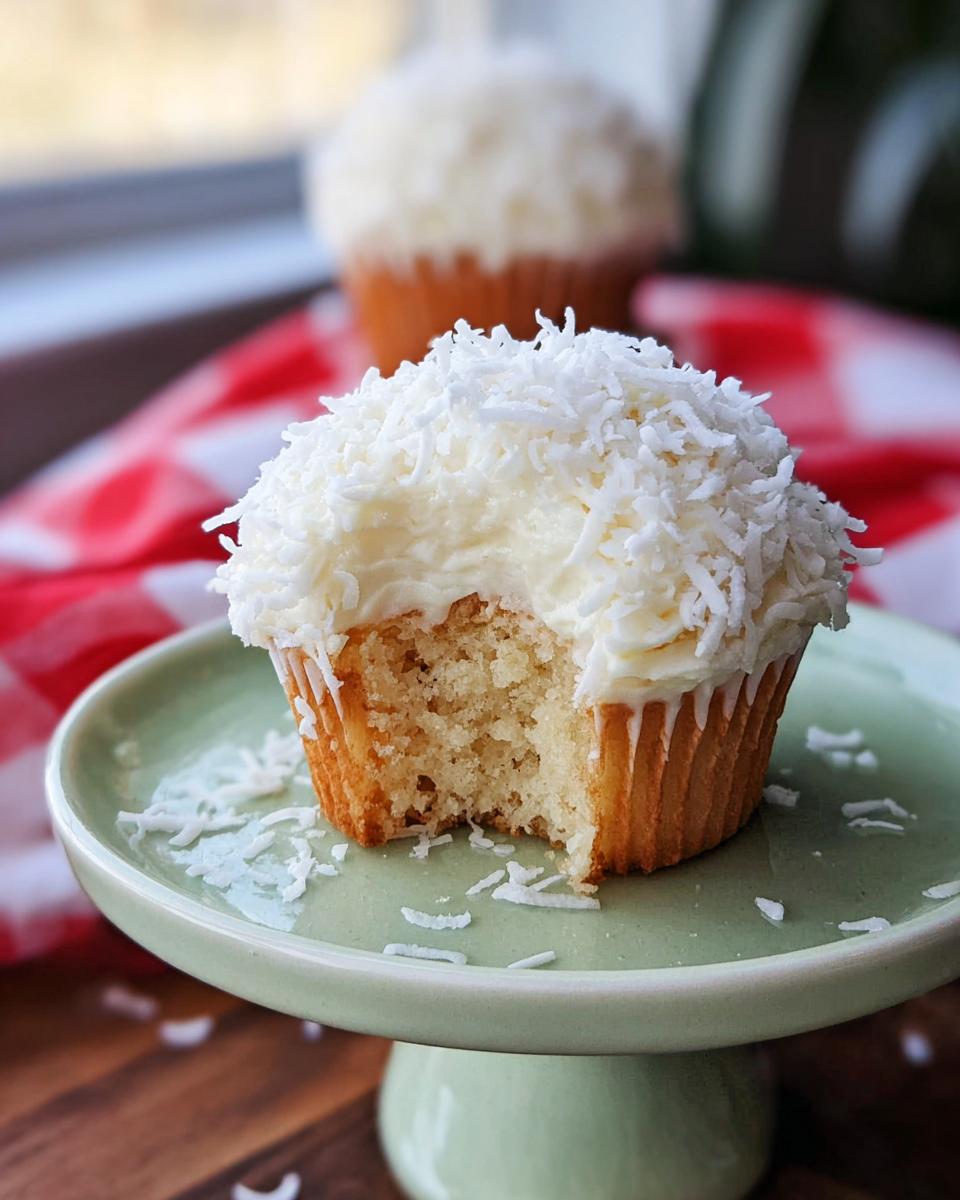 Coconut snowball cupcake recipe - detail 2