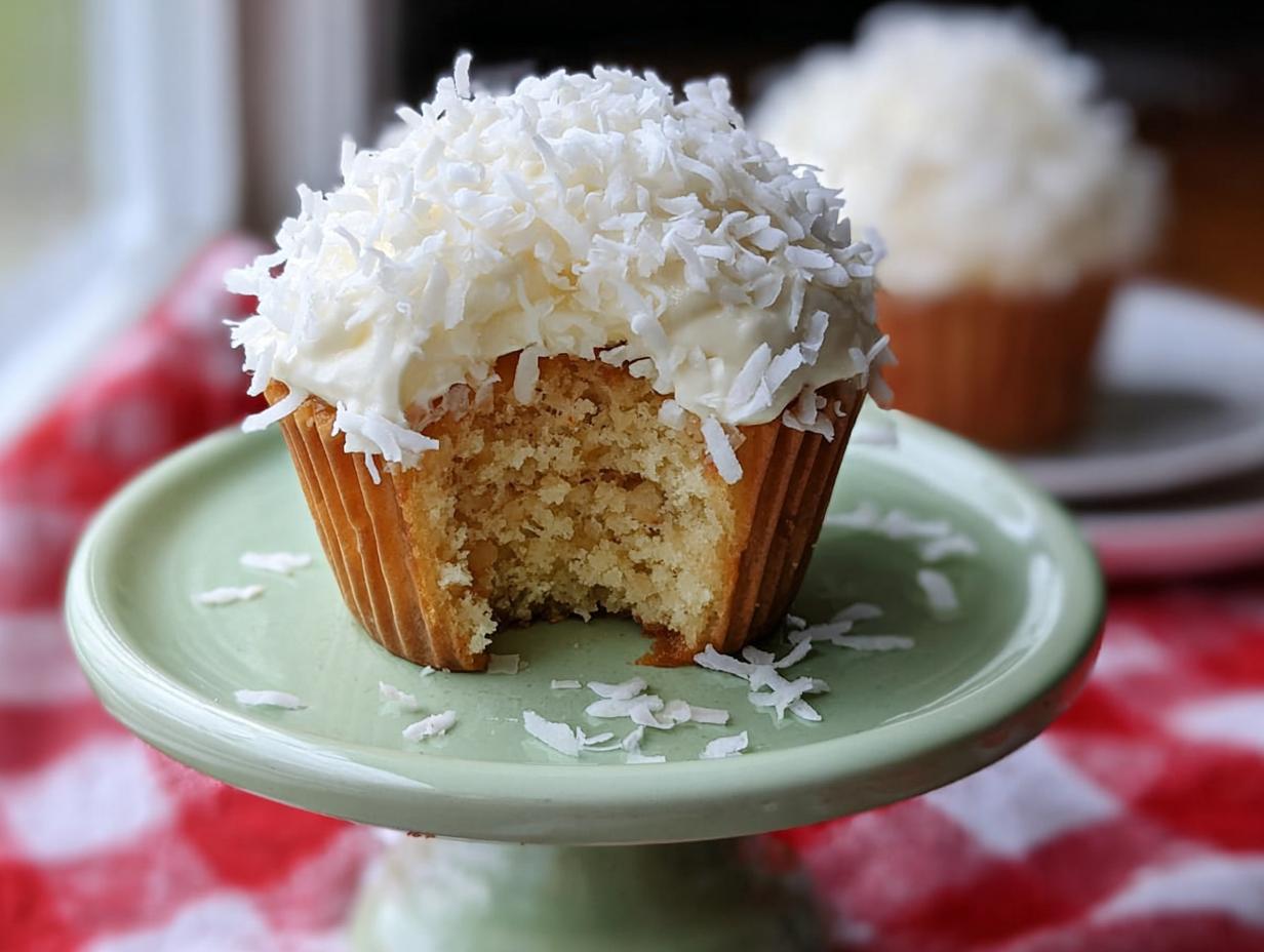 Coconut Snowball Cupcake Recipe: Easily Adorable 4 Step