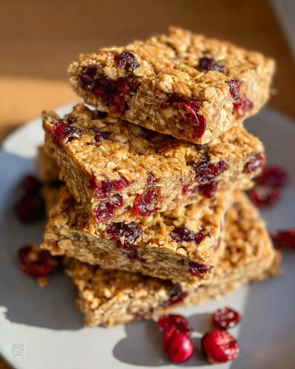 Cranberry Oatmeal Bars Recipe Easy - detail 1