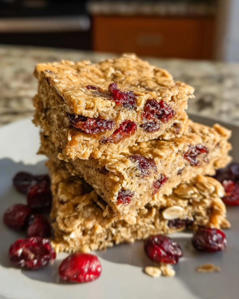 Cranberry Oatmeal Bars Recipe Easy - detail 2