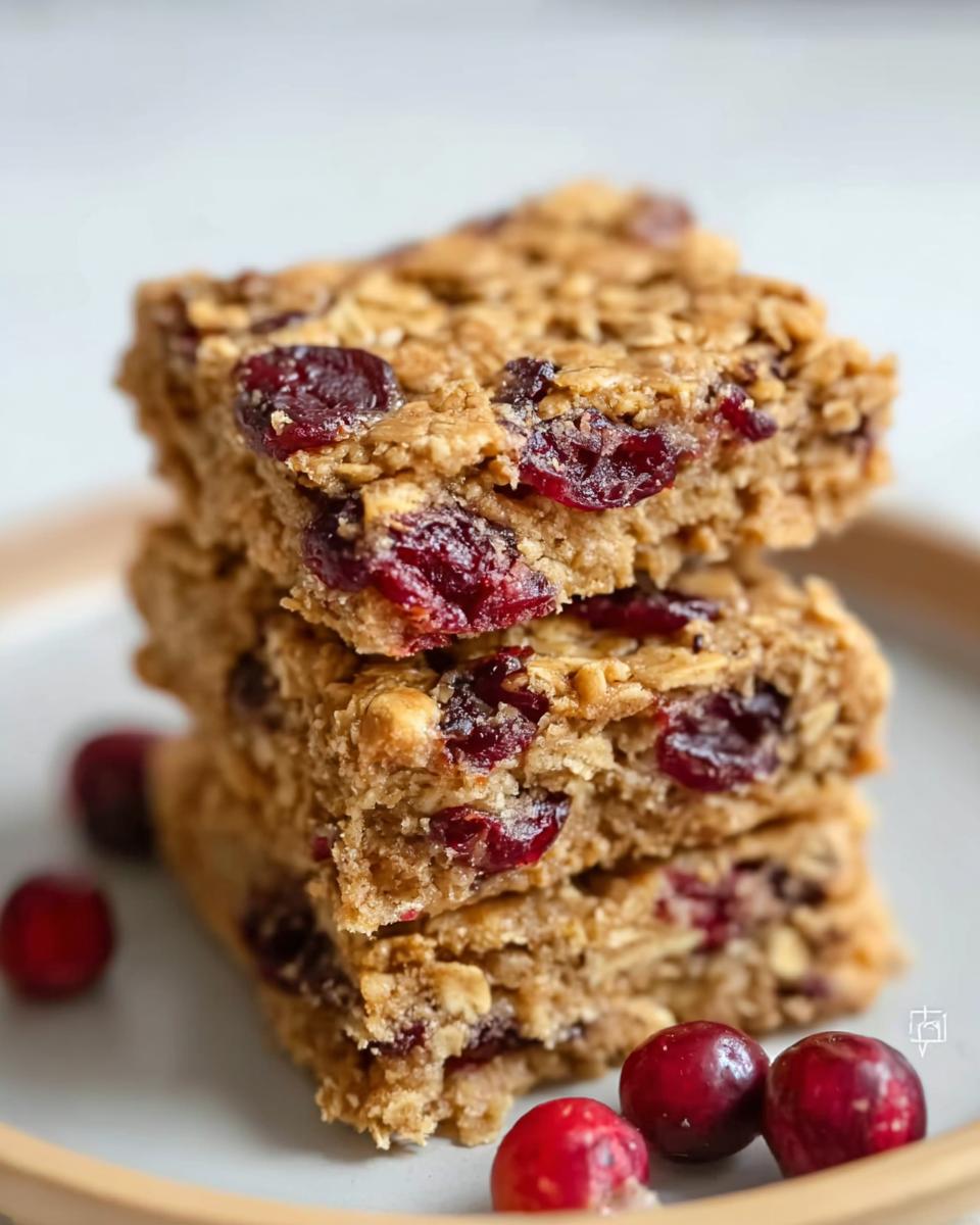 Cranberry Oatmeal Bars Recipe Easy - detail 3