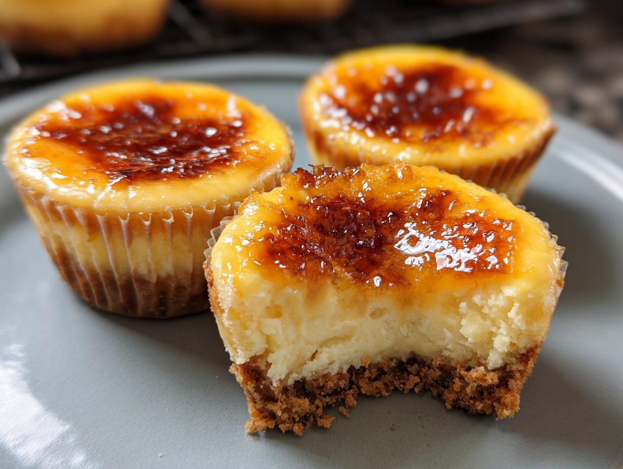 Crème brûlée cheesecake cupcakes recipe: Sinful 25 Minutes