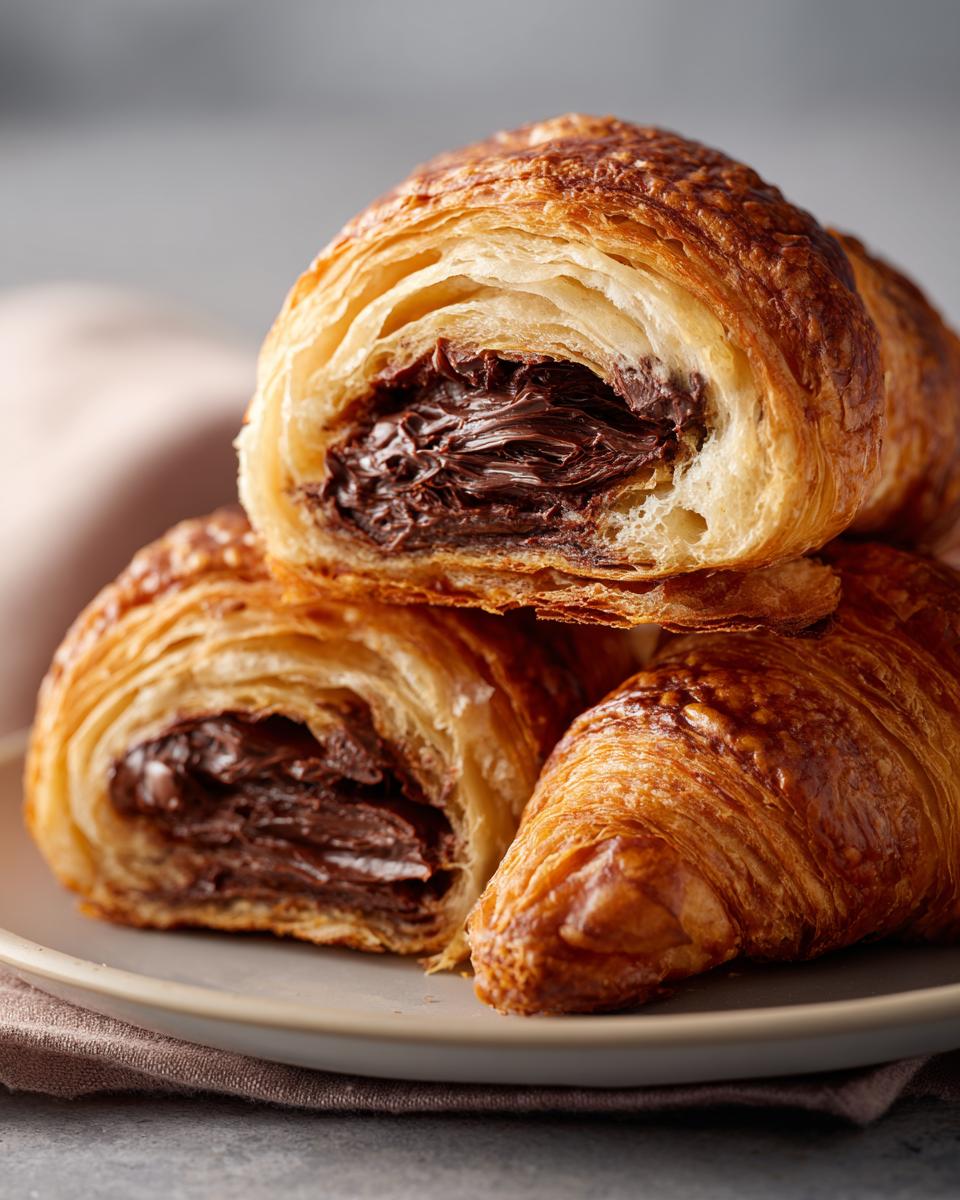 Easy Chocolate Croissants - detail 1