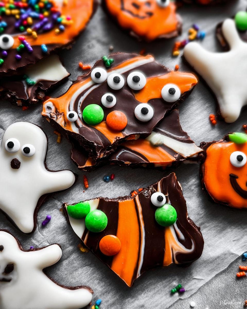 Easy Halloween Boo Bark Recipe - detail 1