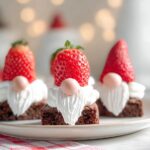 Easy brownie bite gnome recipe for kids
