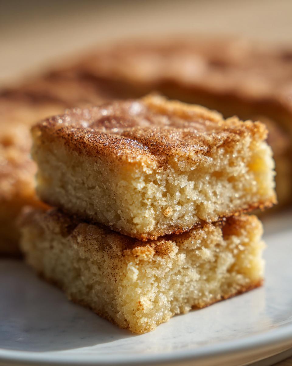 Easy cinnamon sugar blondies recipe - detail 1
