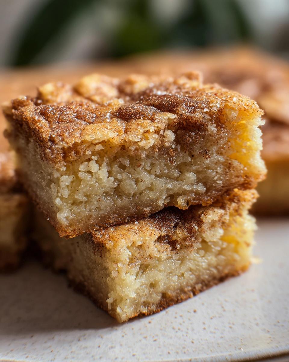 Easy cinnamon sugar blondies recipe - detail 2