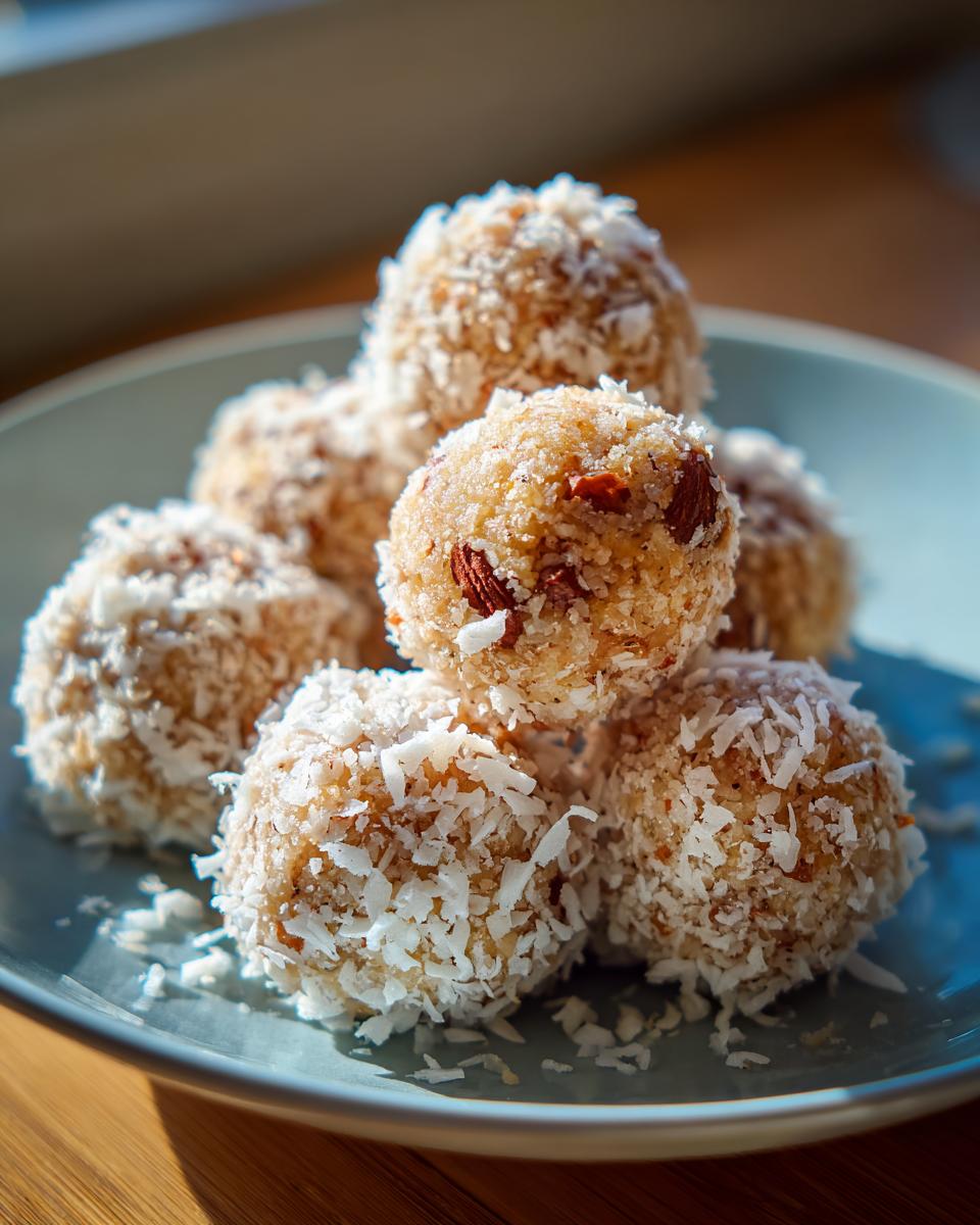 Easy coconut almond truffles recipe - detail 1