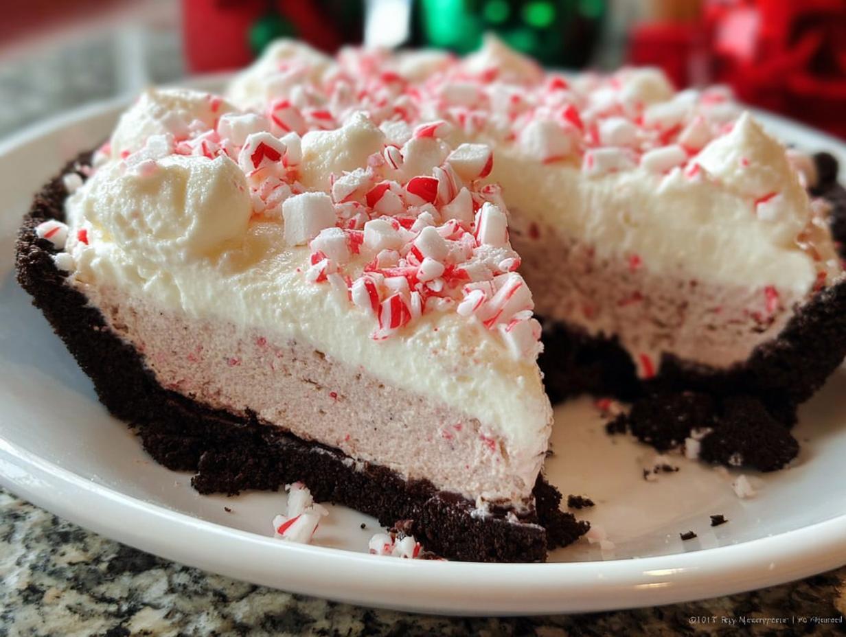 Foolproof Easy No Bake Peppermint Pie Recipe in 2 Hours