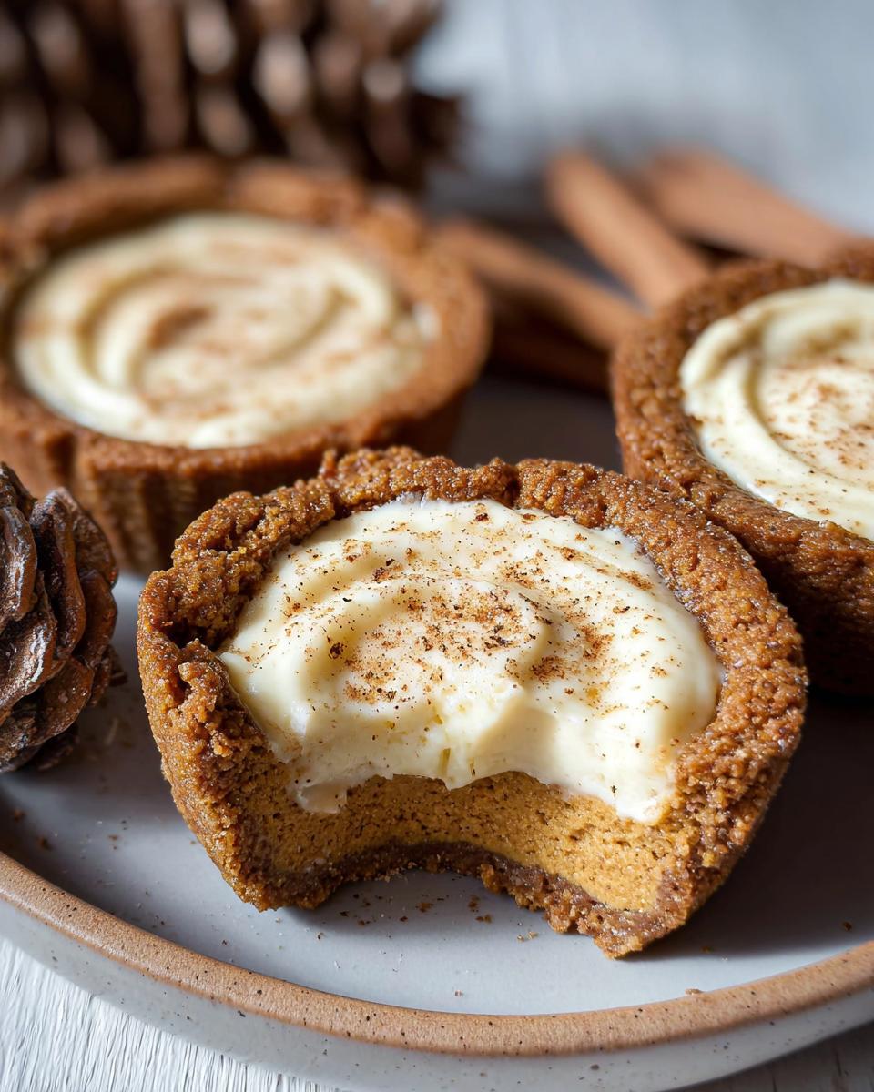 Eggnog Cheesecake Cookie Cups - detail 1