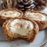 Eggnog Cheesecake Cookie Cups