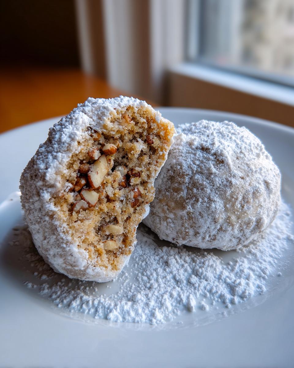 Gingerbread Snowball Cookies - detail 1