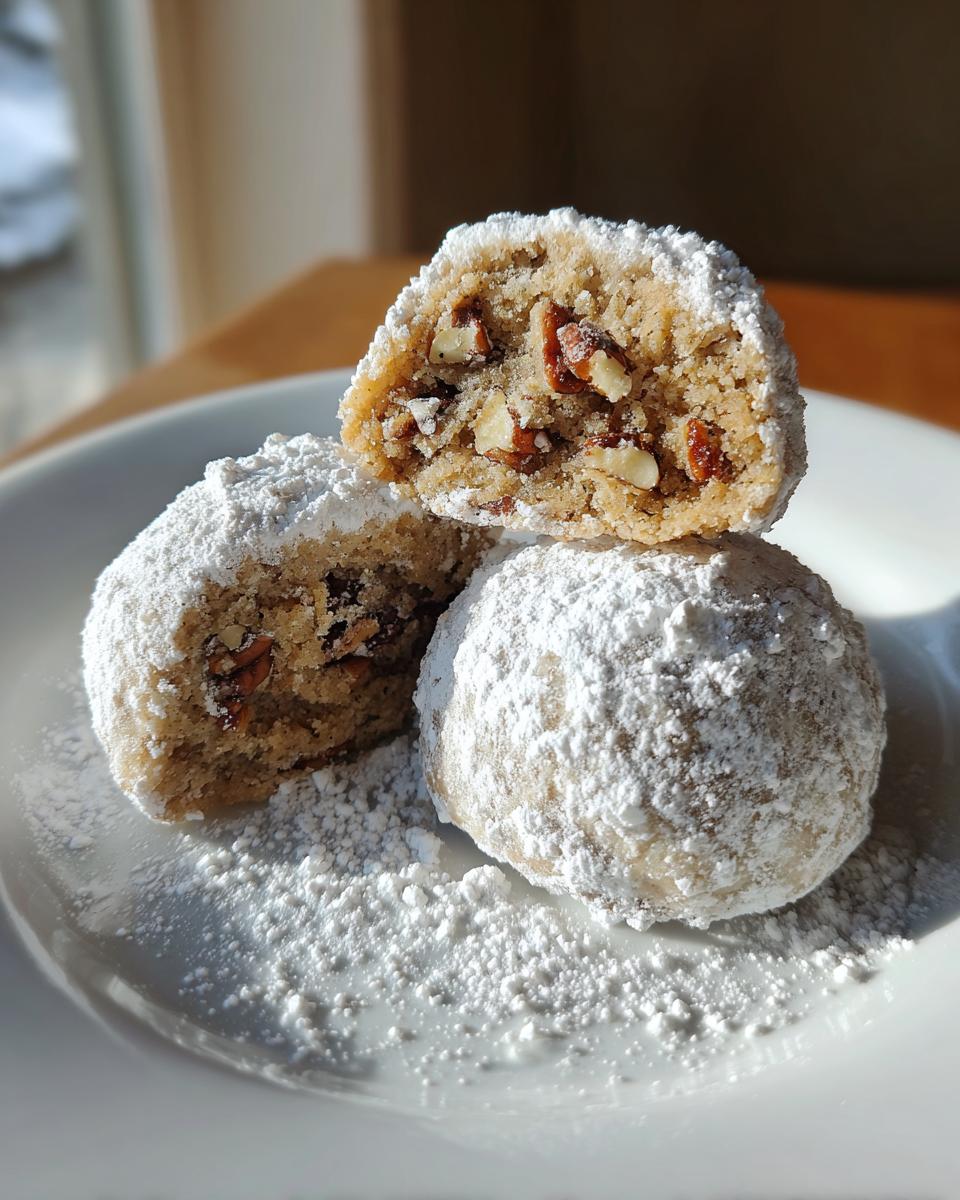 Gingerbread Snowball Cookies - detail 2