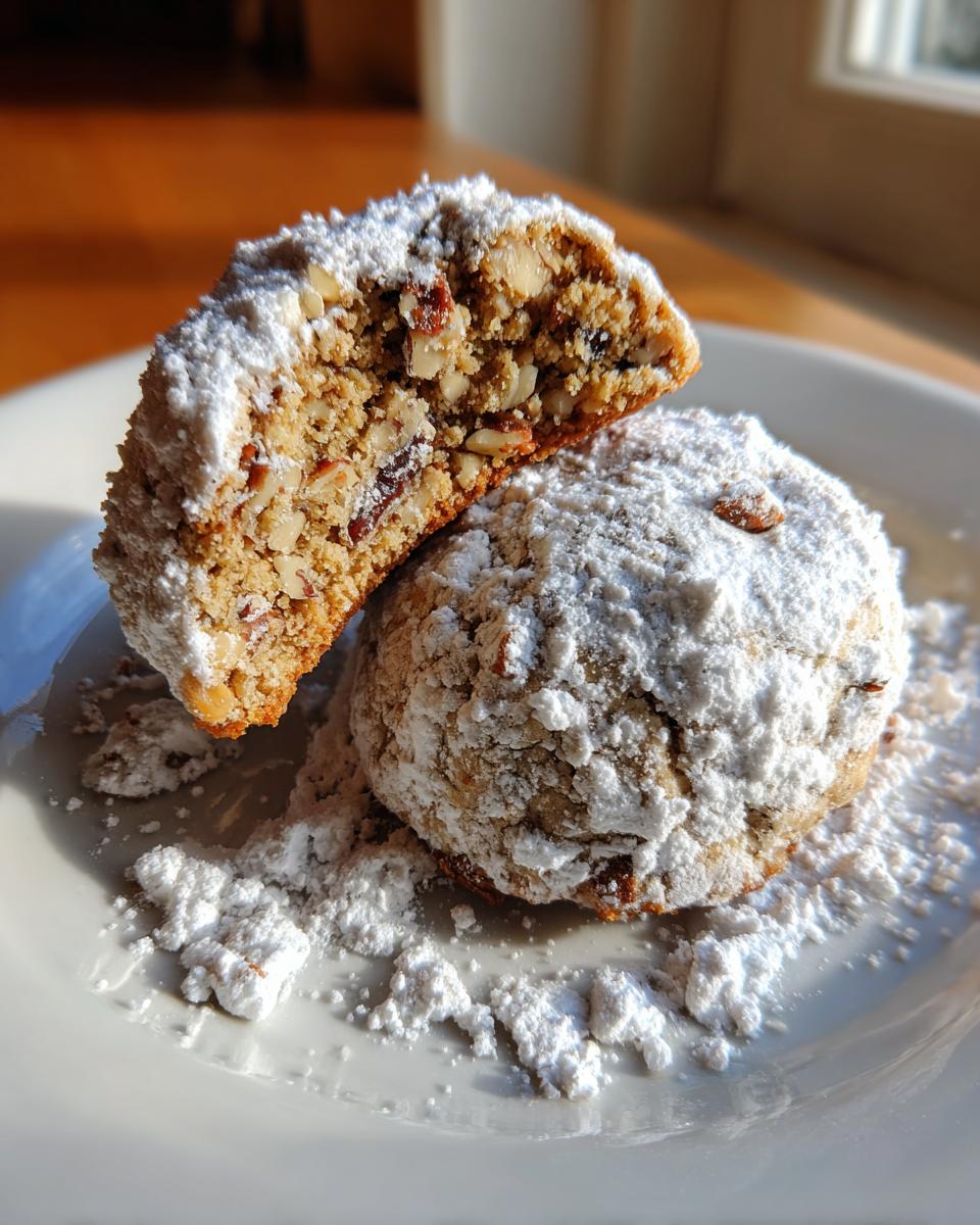 Gingerbread Snowball Cookies - detail 3
