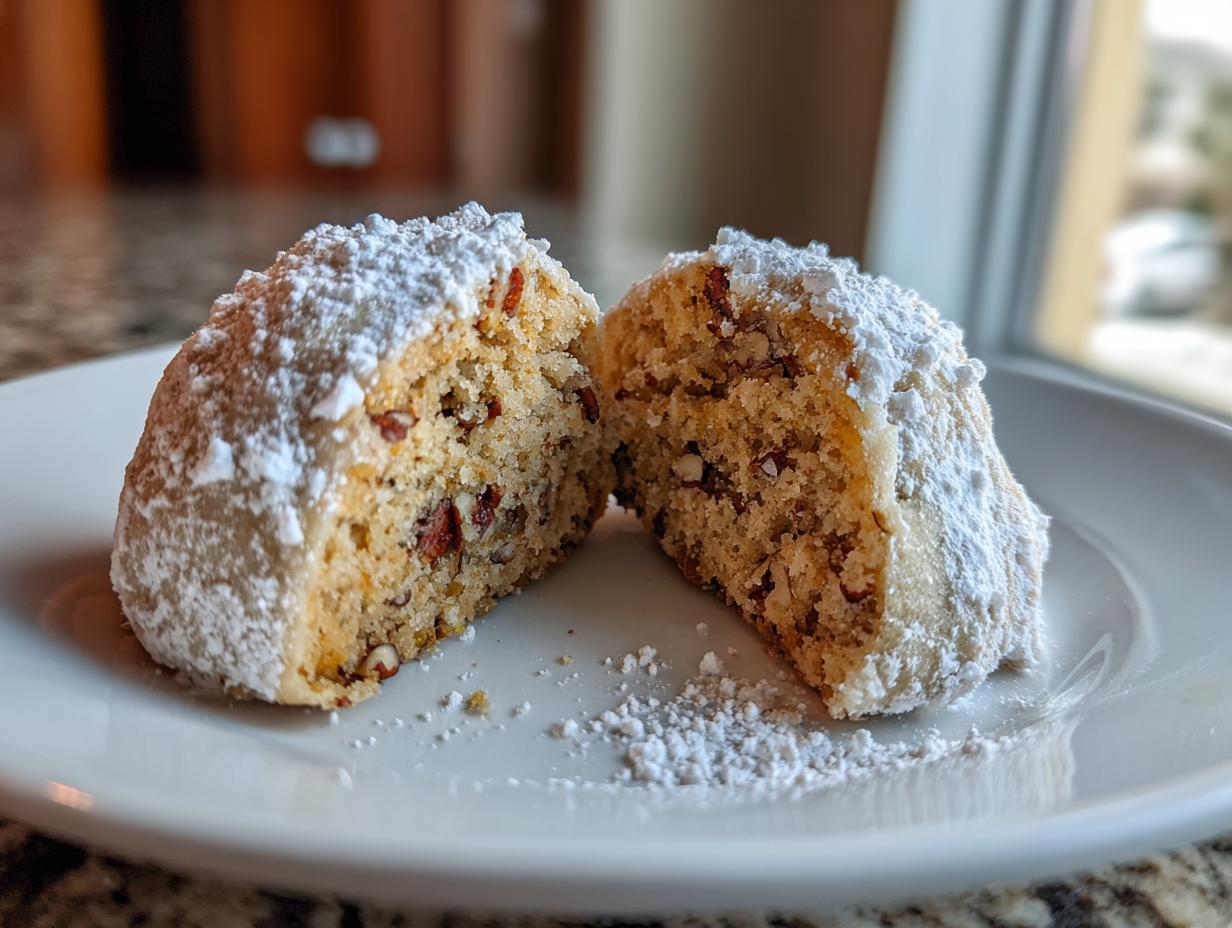 Gingerbread Snowball Cookies