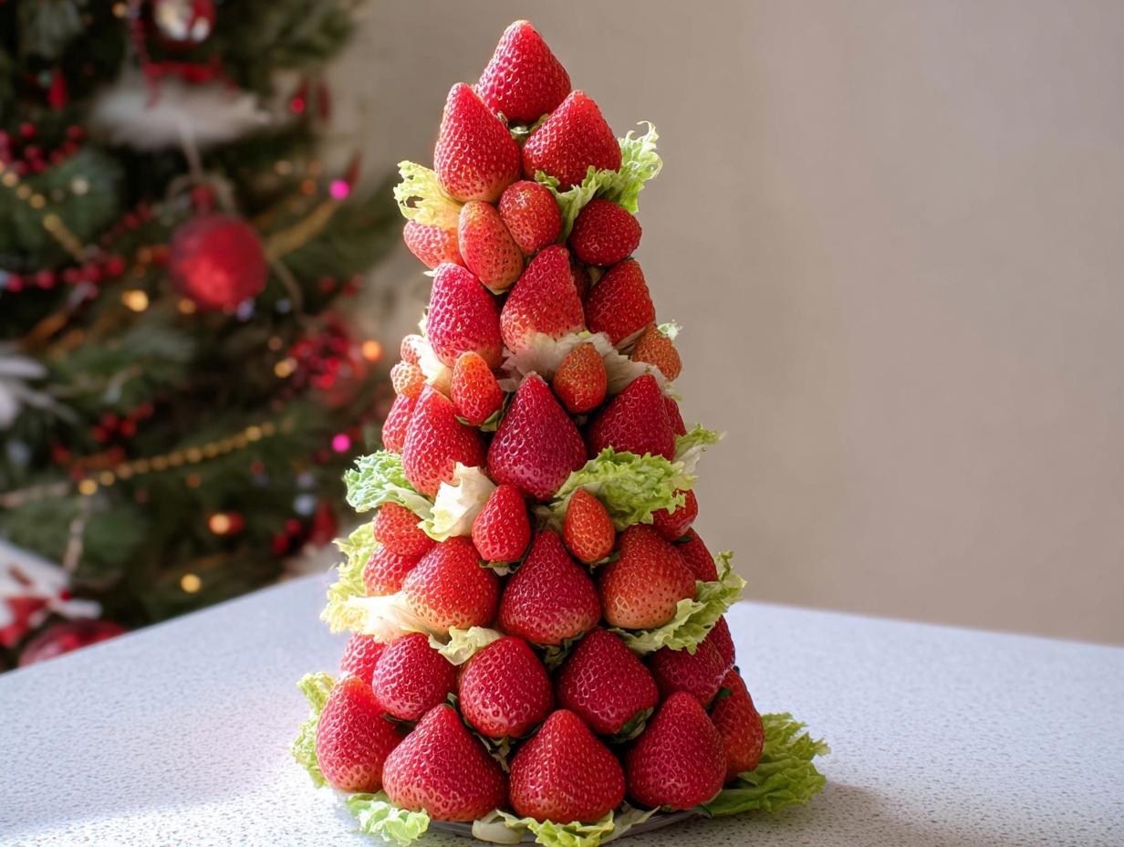How to Make a Strawberry Christmas Tree Appetizer: Wow!