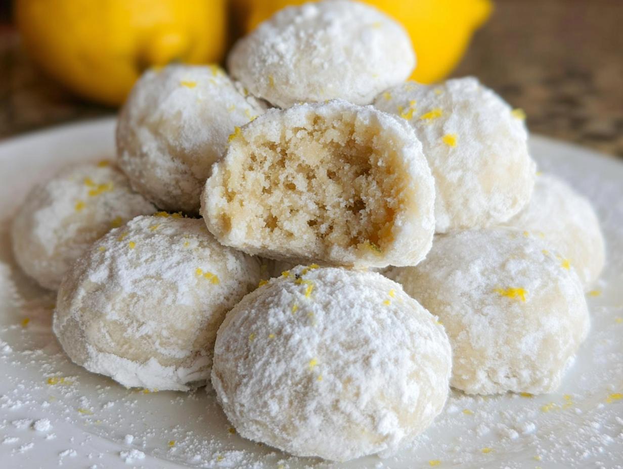 Easy Lemon Snowball Cookies in Just 20 Minutes