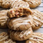 Maple brown sugar pecan cookies with maple icing