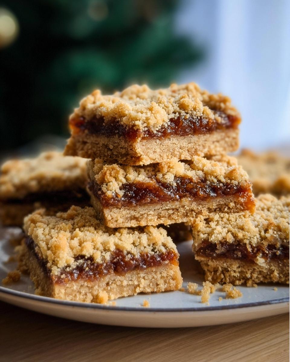 Mince Pie Crumble Bars - detail 3