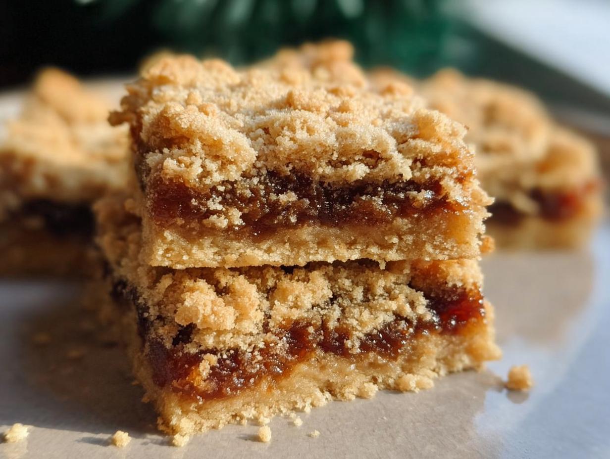 Mince Pie Crumble Bars