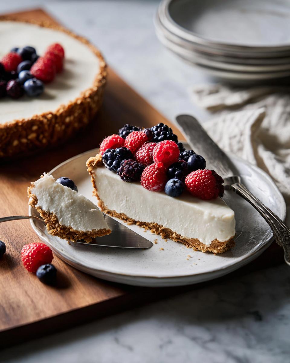 No-Bake Cheesecake with Pretzel Crust Recipe - detail 3