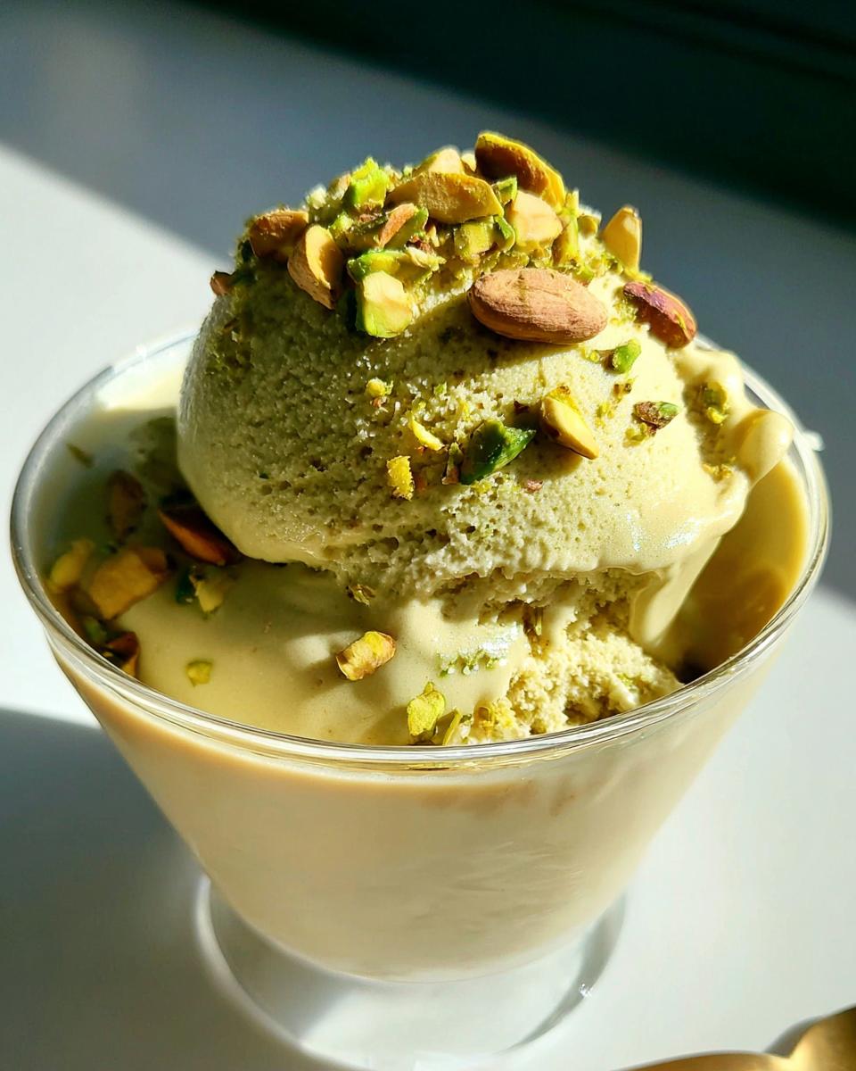 No churn pistachio ice cream recipe - detail 1