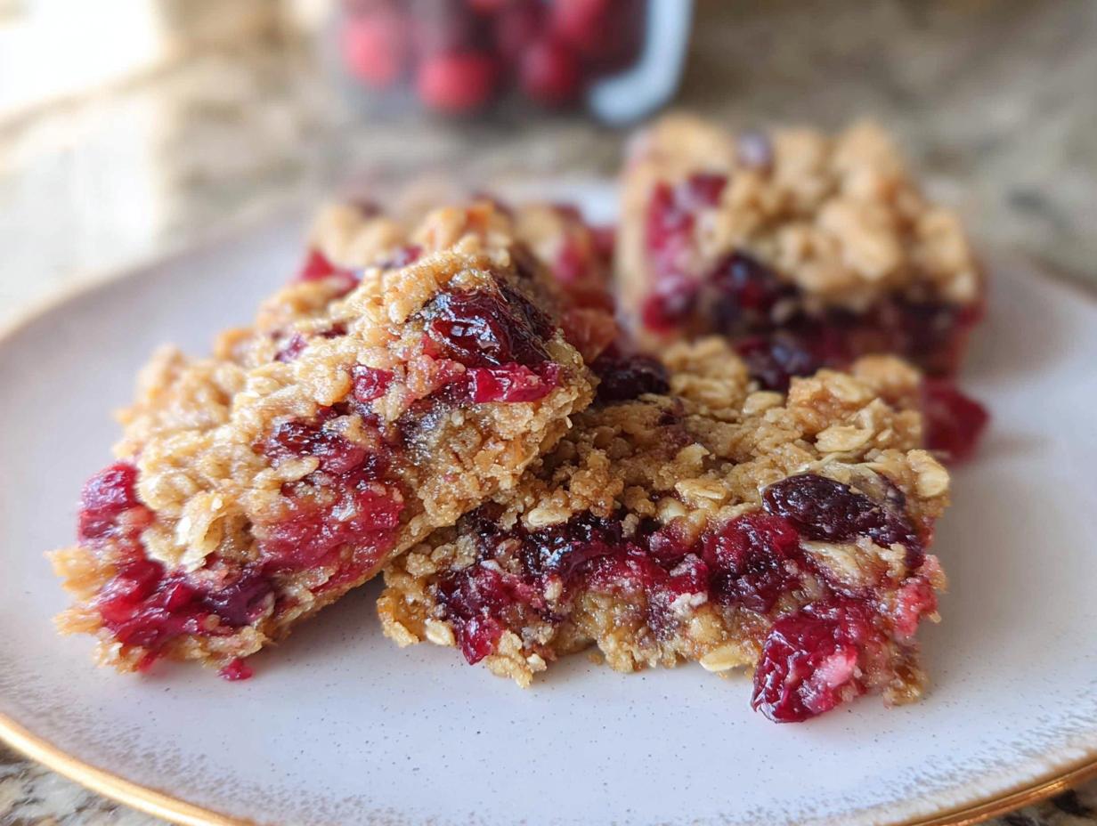 Oatmeal Cranberry Bars Recipe: 4 Amazingly Easy Steps