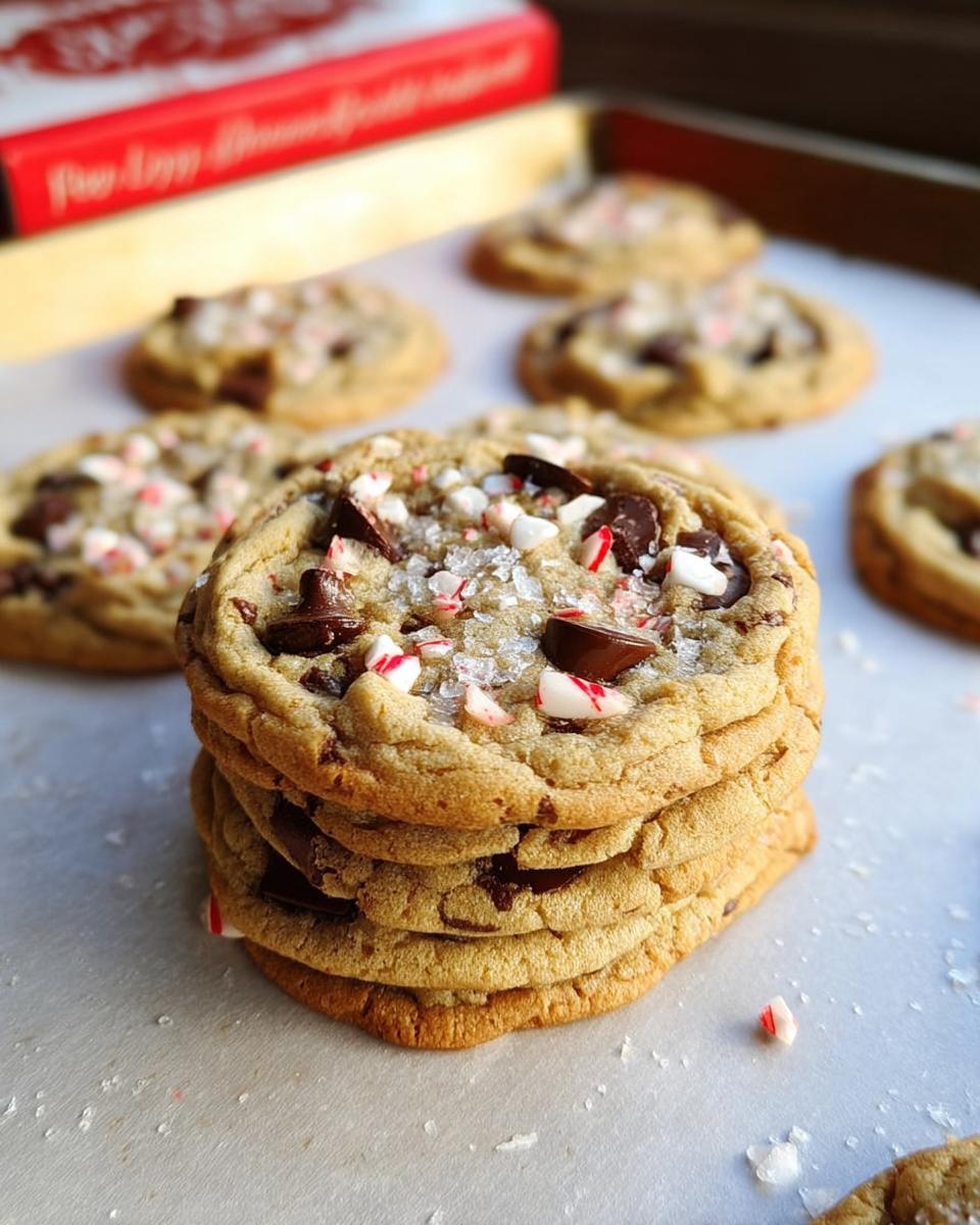 Peppermint Bark Chocolate Chip Cookies - detail 2