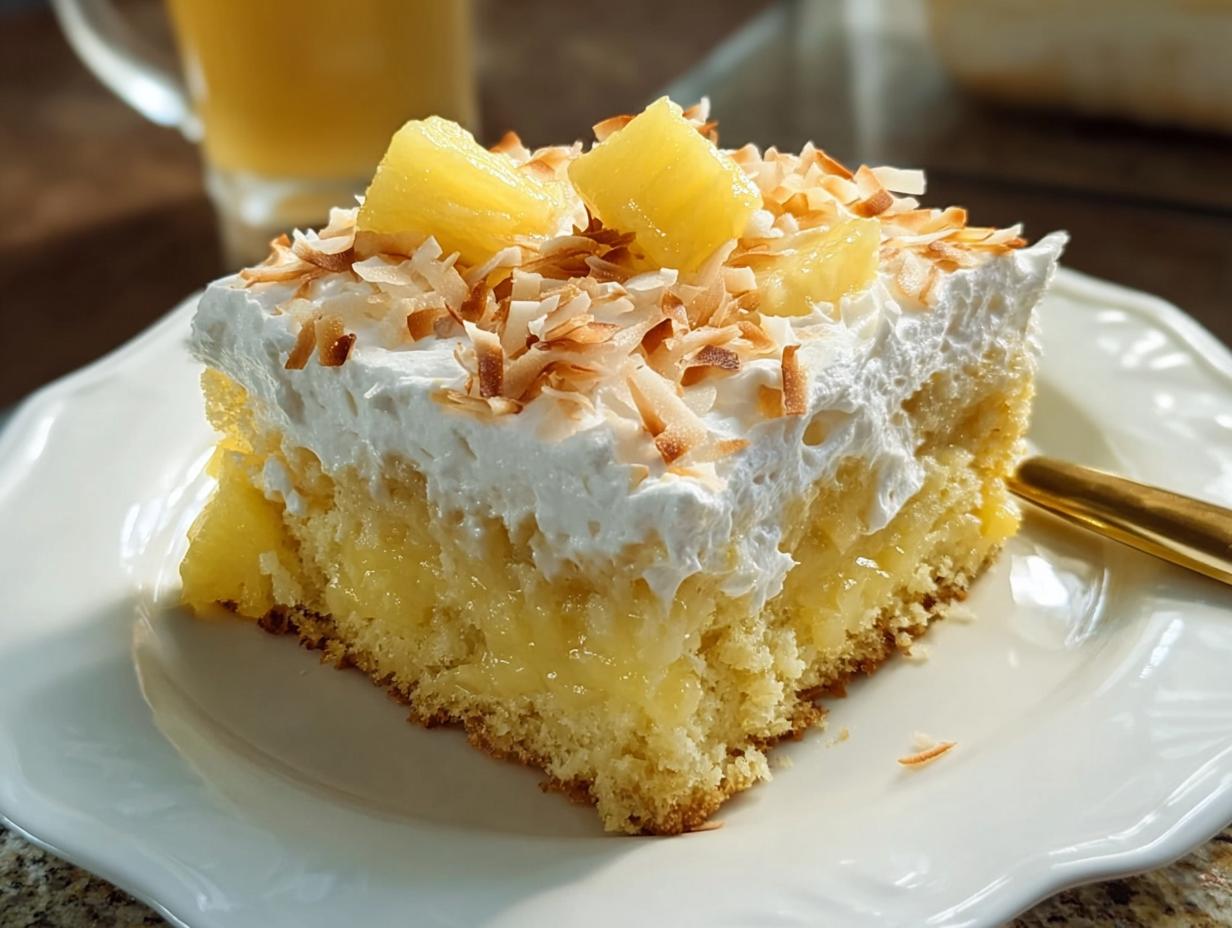 Heavenly Pineapple Coconut Dream Cake Recipe in 20 Minutes