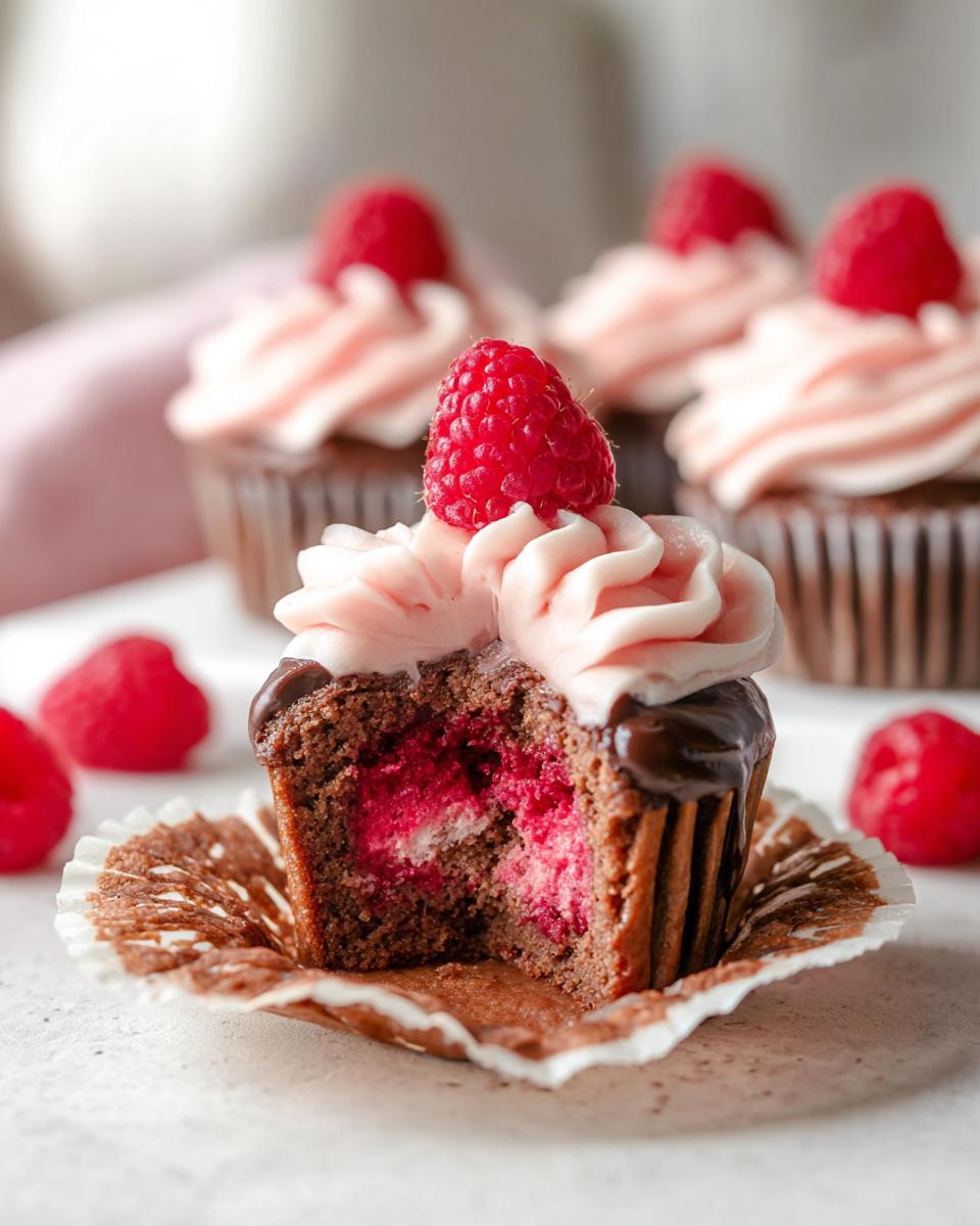 Raspberry Chocolate Cupcakes Recipe - detail 1