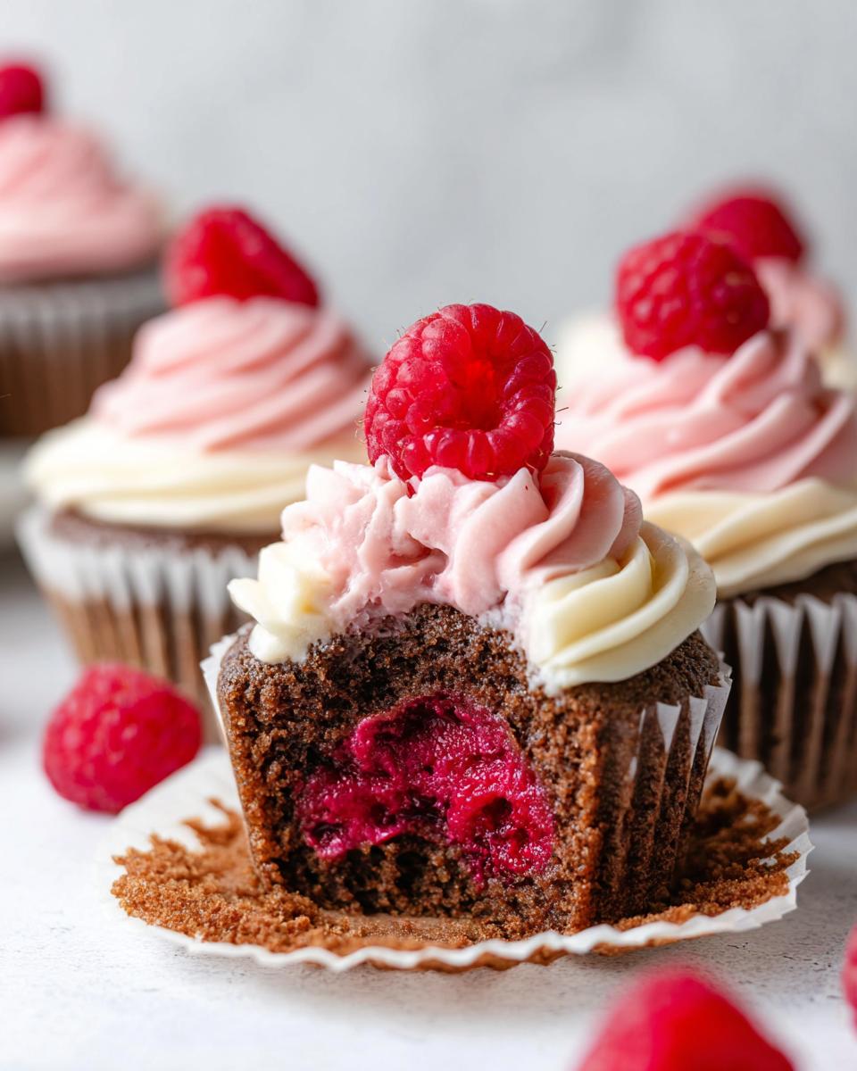 Raspberry Chocolate Cupcakes Recipe - detail 2