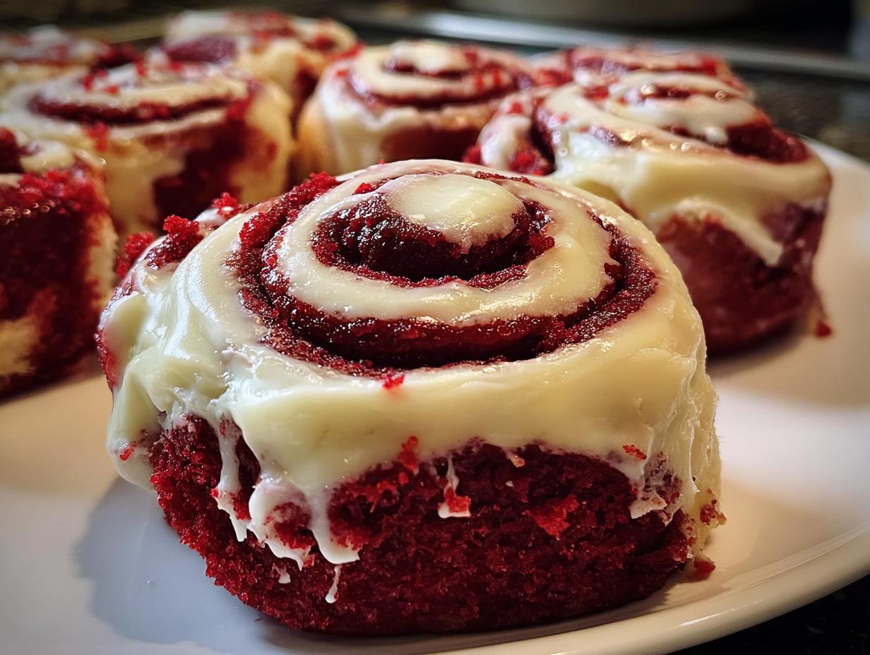 Red Velvet Cinnamon Rolls From Scratch: Sinful 12