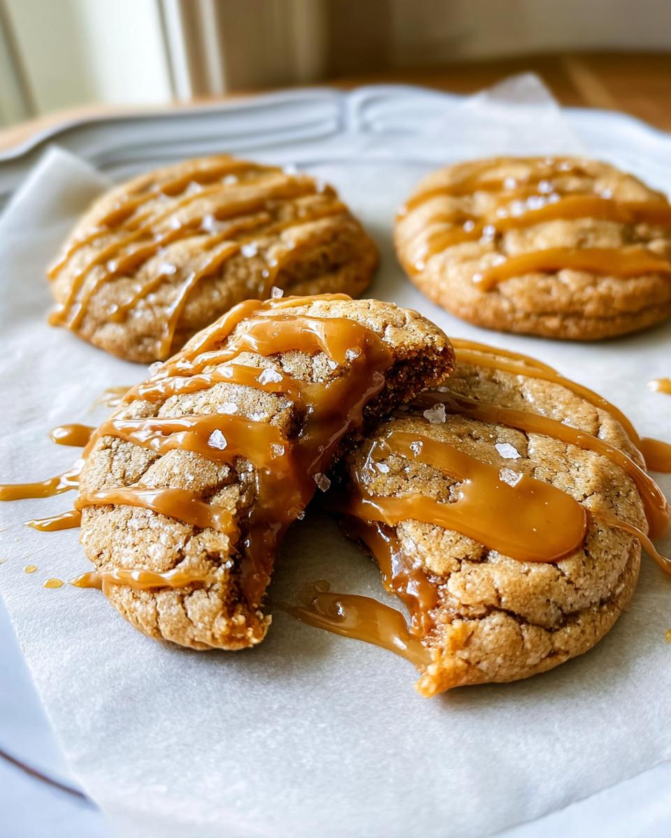 Salted Caramel Cookies Recipe from Scratch - detail 1