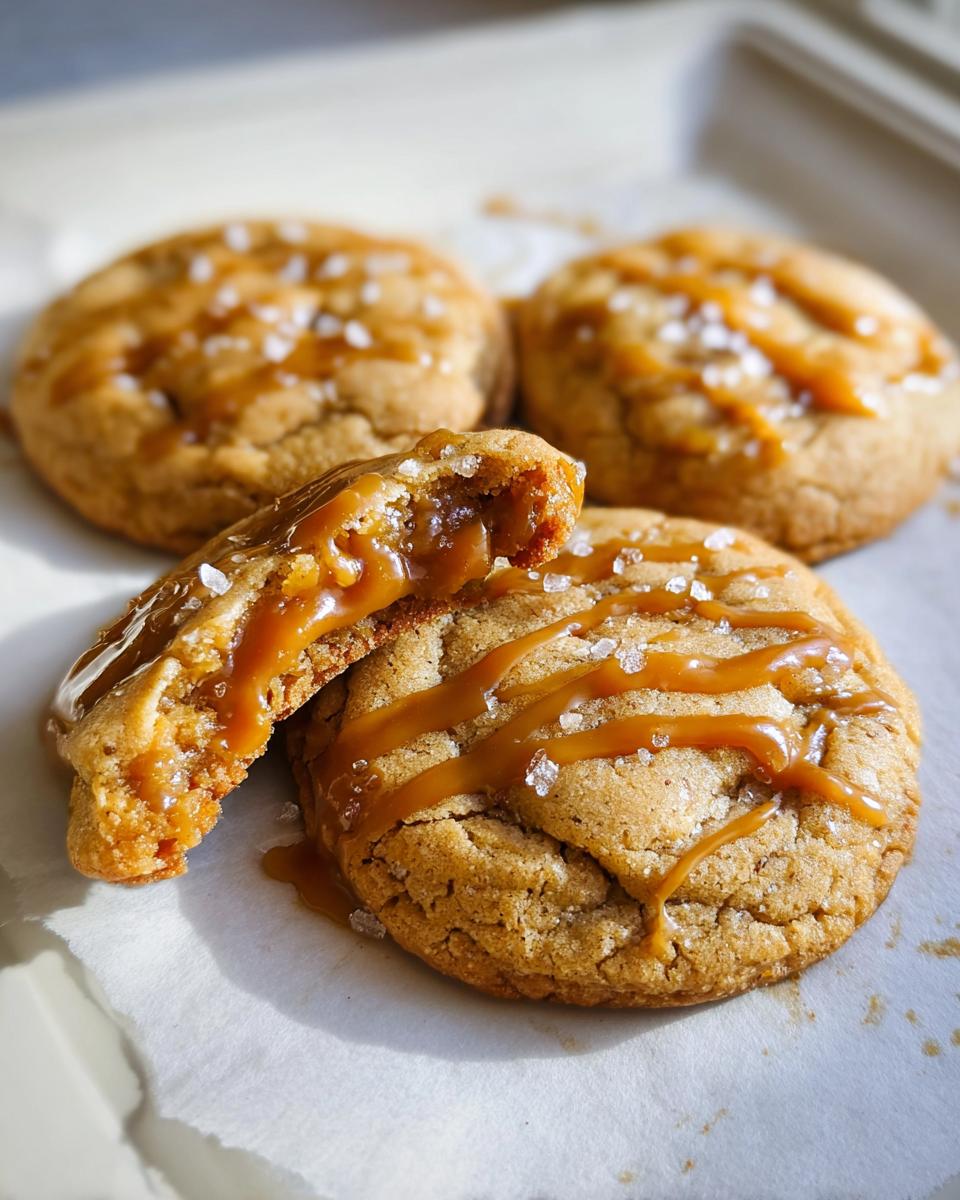Salted Caramel Cookies Recipe from Scratch - detail 2