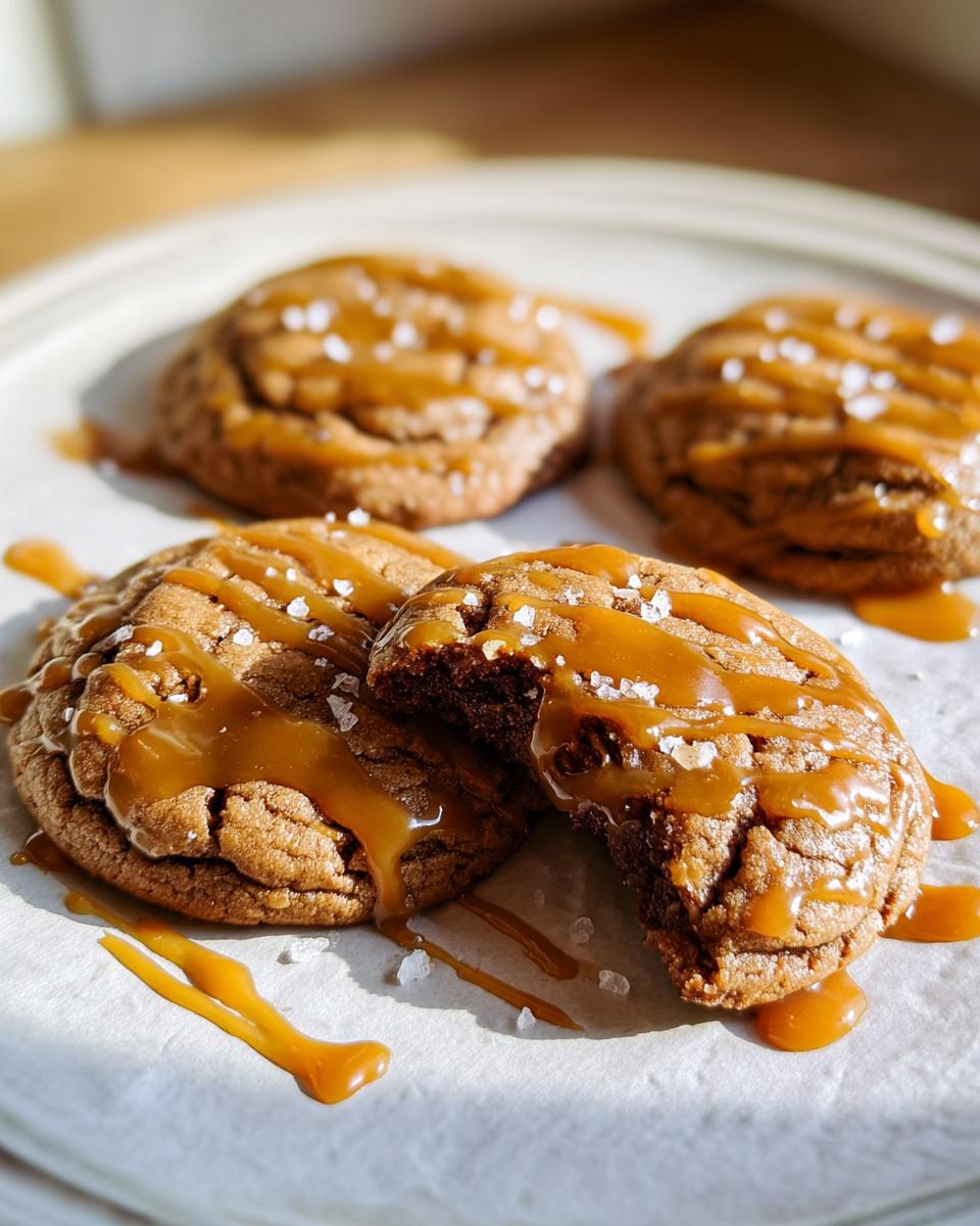 Salted Caramel Cookies Recipe from Scratch - detail 3