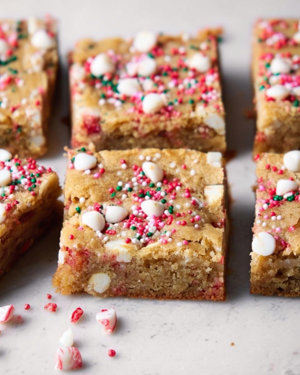 White Chocolate Peppermint Blondies Recipe - detail 2