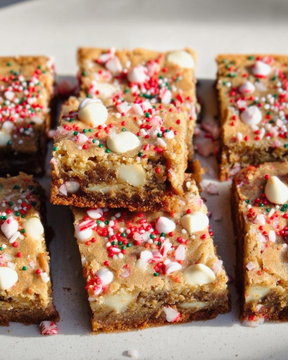 White Chocolate Peppermint Blondies Recipe - detail 3