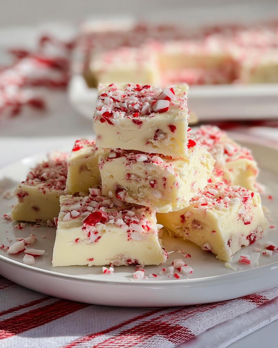 White Chocolate Peppermint Fudge Recipe - detail 1