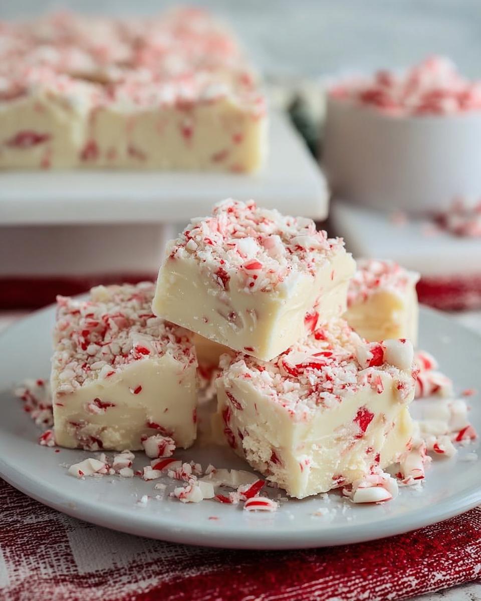 White Chocolate Peppermint Fudge Recipe - detail 2