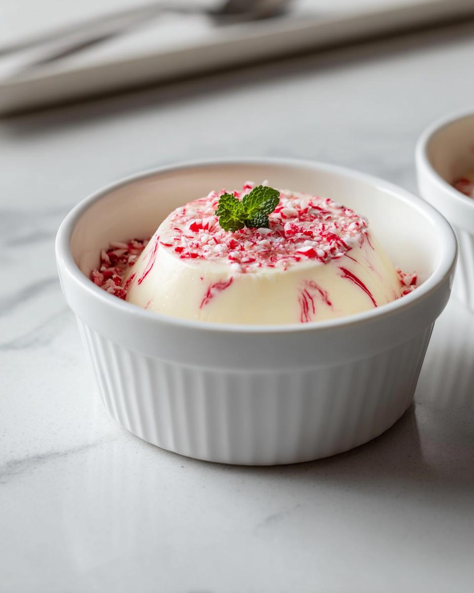 White Chocolate Peppermint Panna Cotta Recipe - detail 1