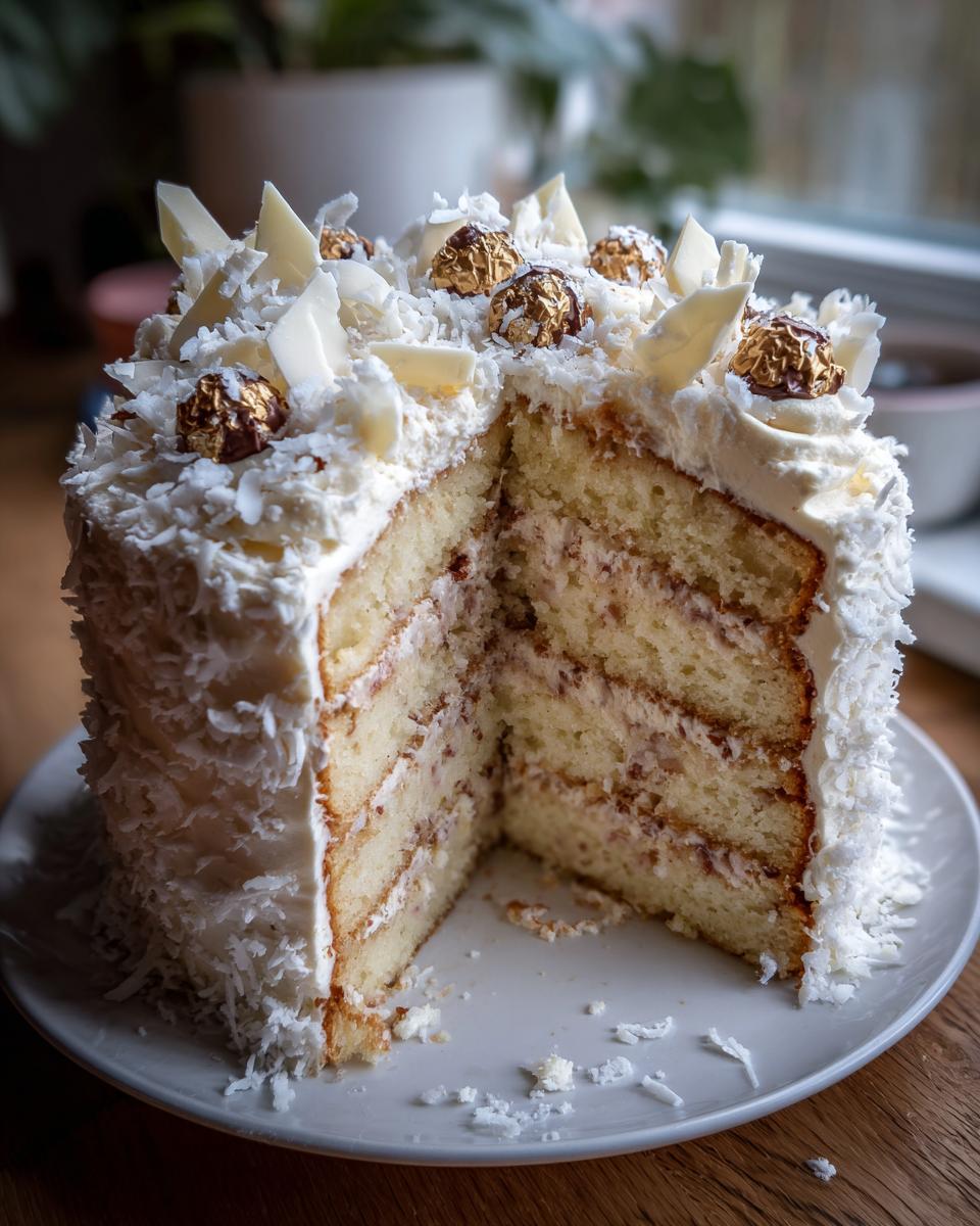 White Peppermint Layer Cake with White Chocolate Ganache - detail 2