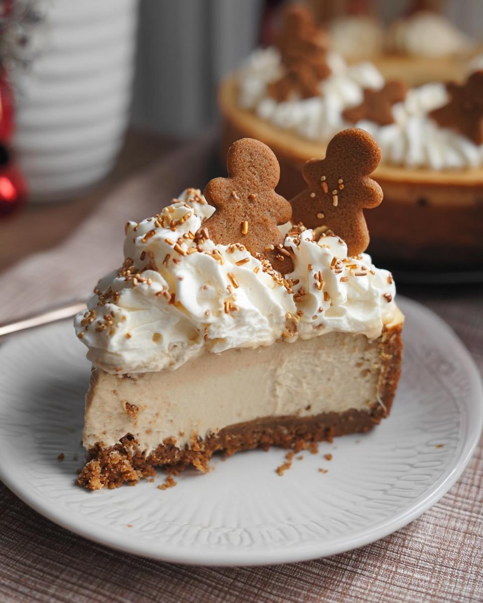 Baked Gingerbread Cheesecake - detail 1
