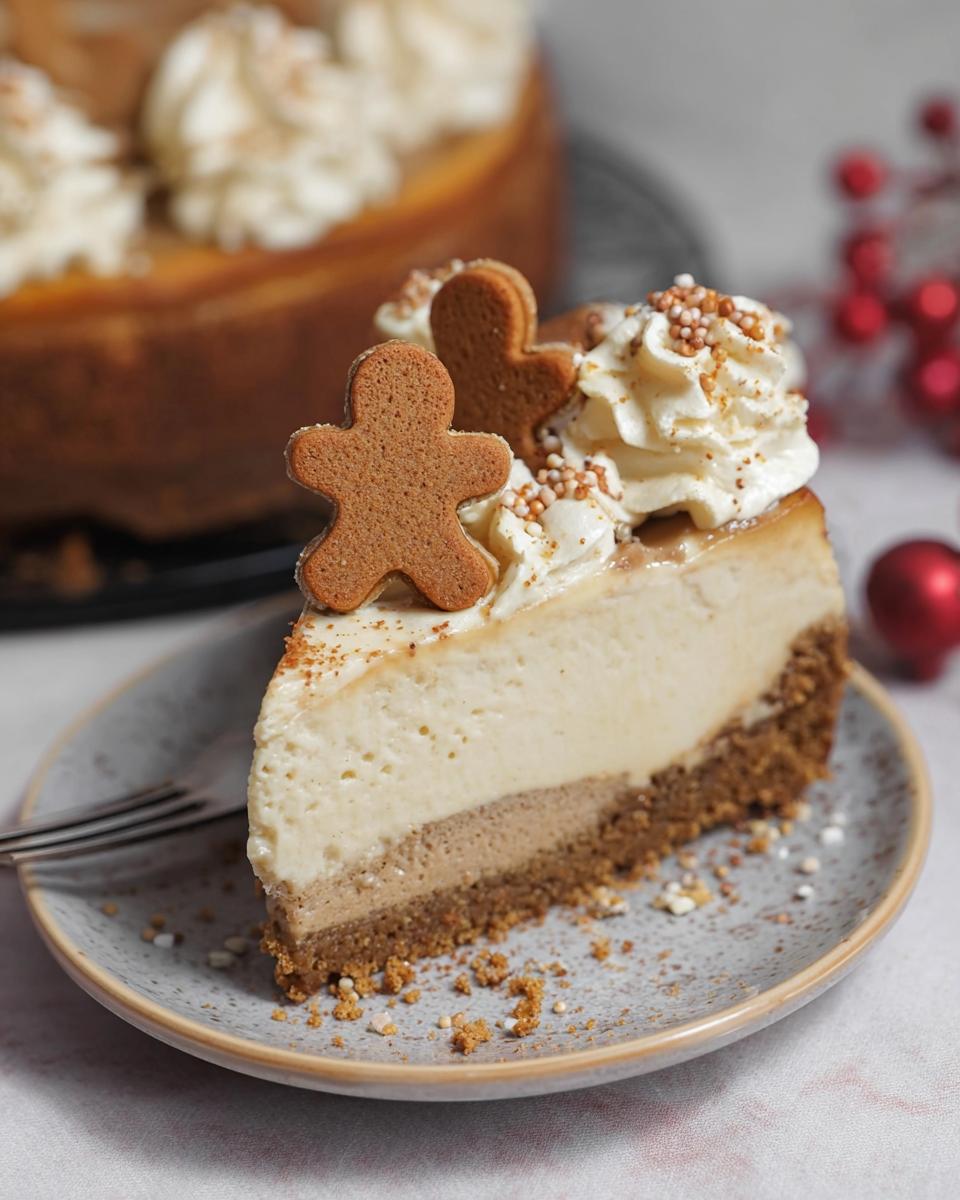 Baked Gingerbread Cheesecake - detail 3