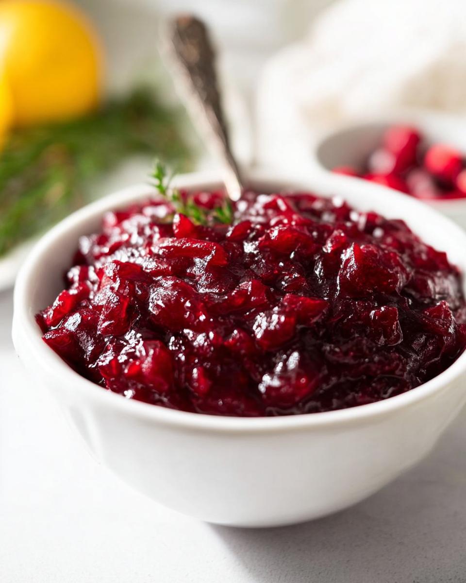 Bourbon Orange Cranberry Sauce - detail 2