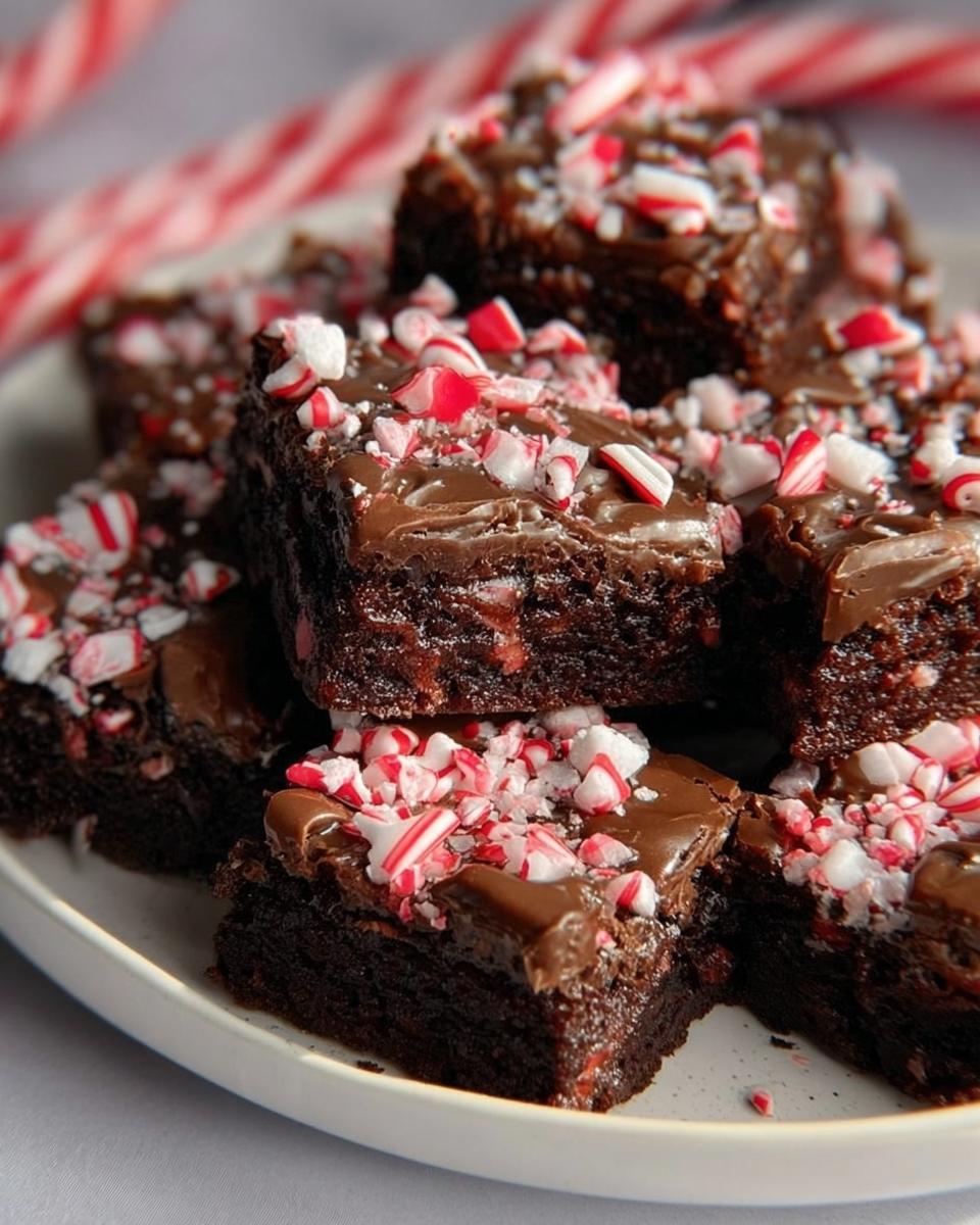 Candy Cane Brownies - detail 2